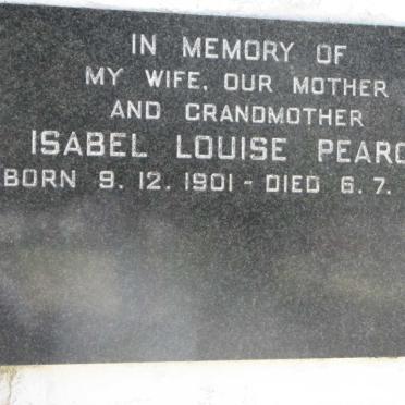 PEARCE Isabel Louise 1901-1962