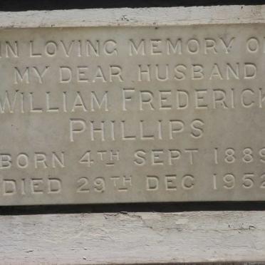 PHILLIPS William Frederick 1889-1952