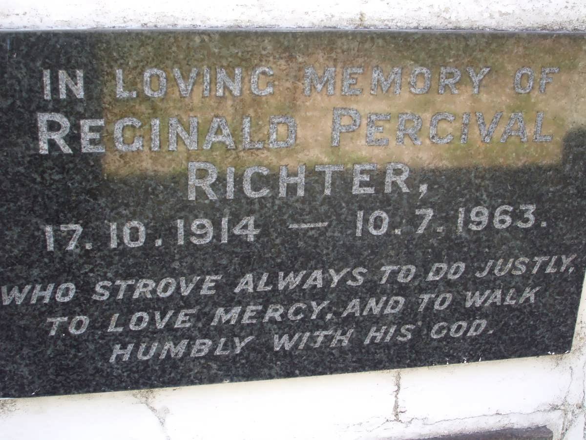 RICHTER Reginald Percival 1914-1963