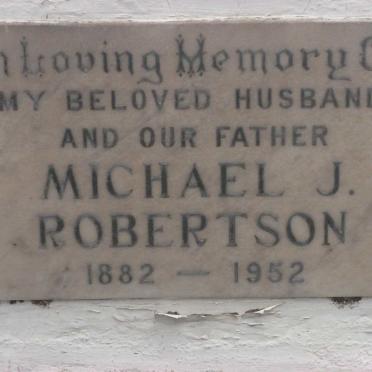 ROBERTSON Michael J. 1882-1952