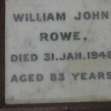 ROWE William John -1948