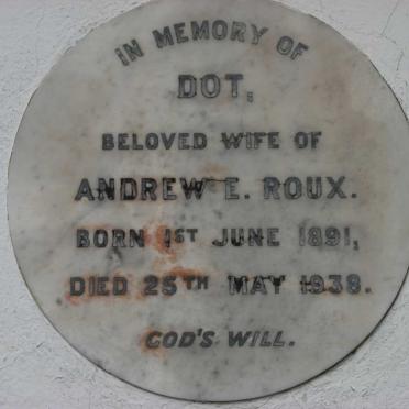 ROUX Andrew E. 1891-1938