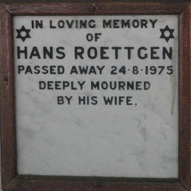 ROETTGEN Hans -1975
