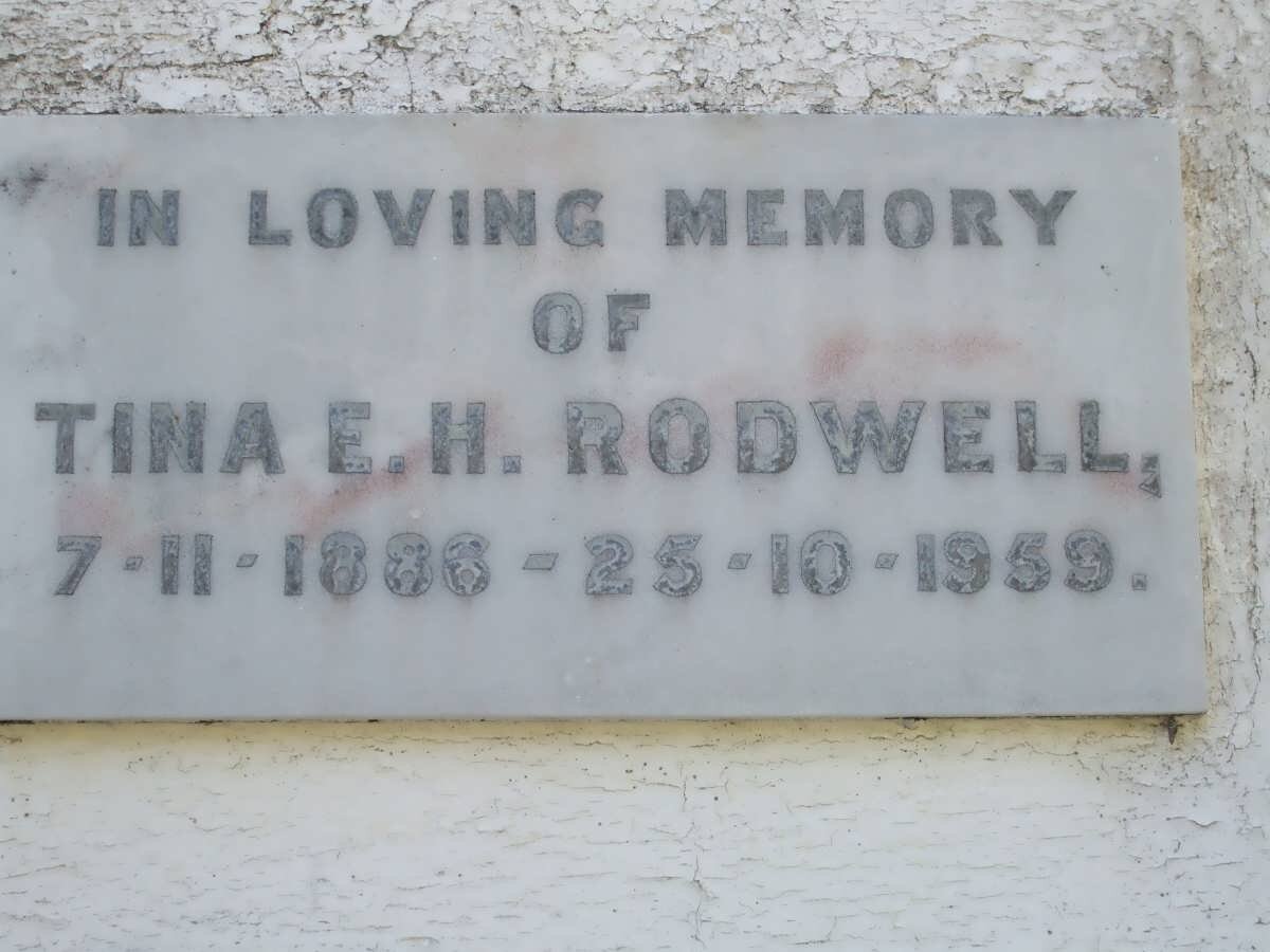 RODWELL Tina E.H. 1886-1959
