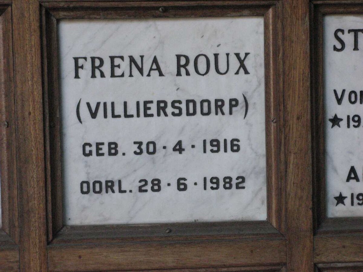 ROUX Frena 1916-1982