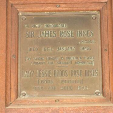 ROSE James, INNES -1942 &amp; Jessie Dodds PRINGLE -1943