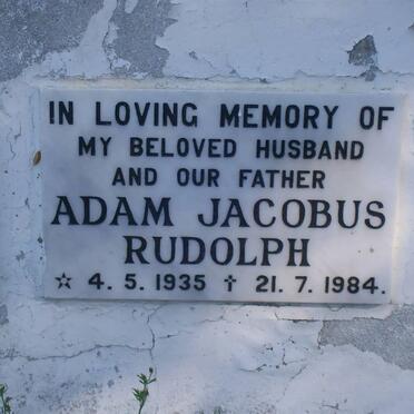 RUDOLPH Adam Jacobus 1935-1984