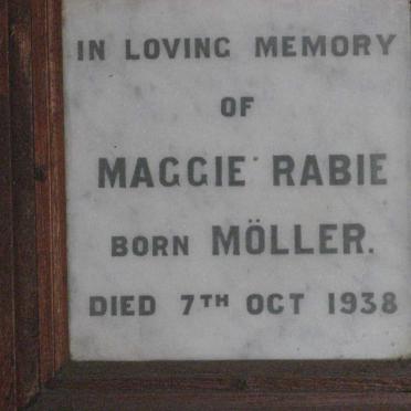 RABIE Maggie nee MOLLER -1938