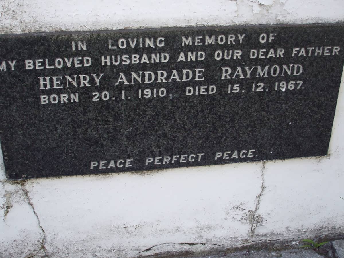 RAYMOND Henry Andrade 1910-1967