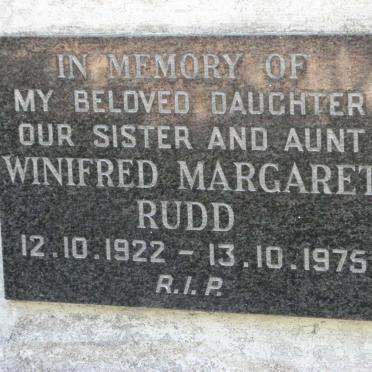 RUDD Winifred Margaret 1922-1975