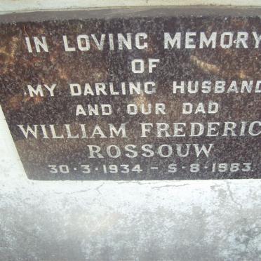ROSSOUW William Frederick 1934-1983