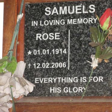 SAMUELS Rose 1914-2006