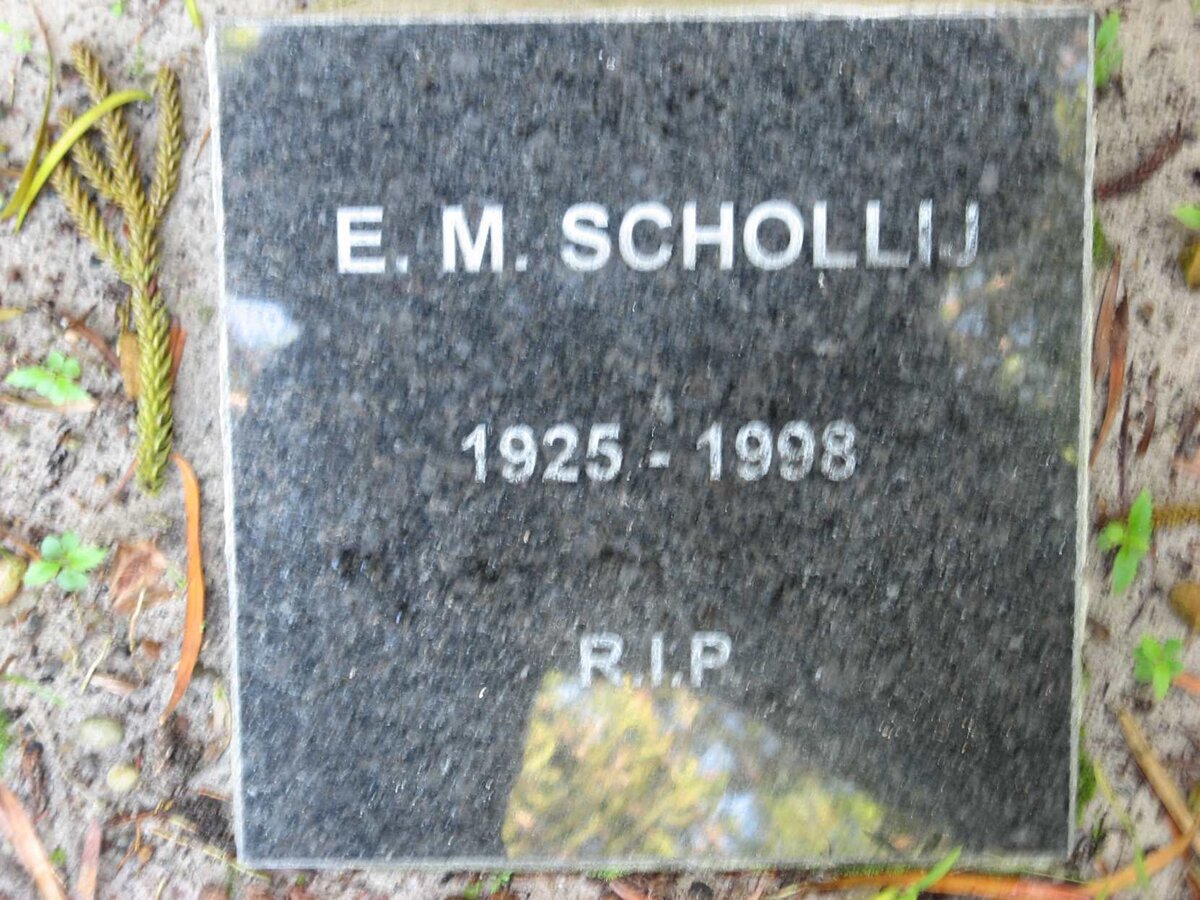 SCHOLLIJ E.M. 1925-1998