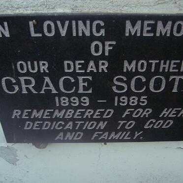 SCOTT Grace 1899-1985
