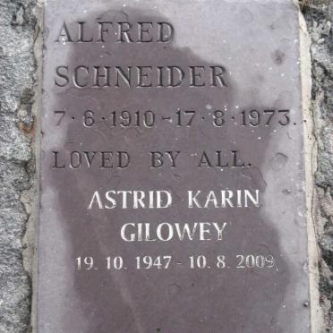 SCHNEIDER Alfred 1910-1973 :: GILOWEY Astrid Karin 1947-2009