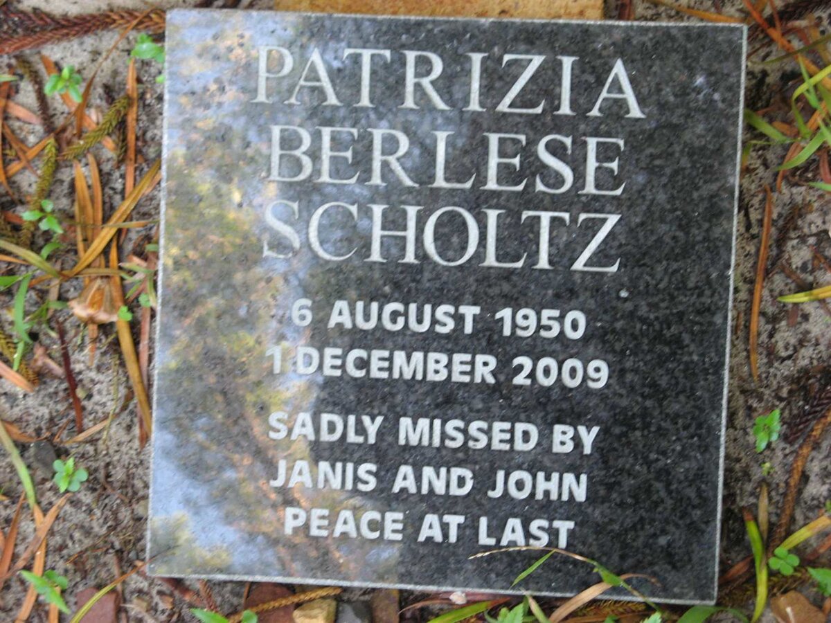 SCHOLTZ Patrizia Berlese 1950-2009