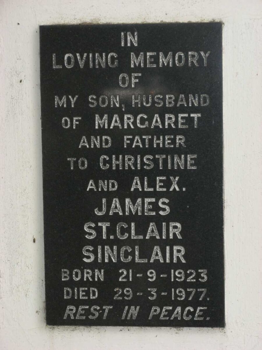 SINCLAIR James St.Clair 1923-1977