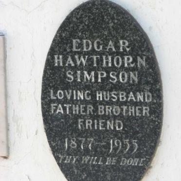 SIMPSON Edgar Hawthorn 1877-1955