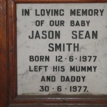 SMITH Jason Sean 1977-1977