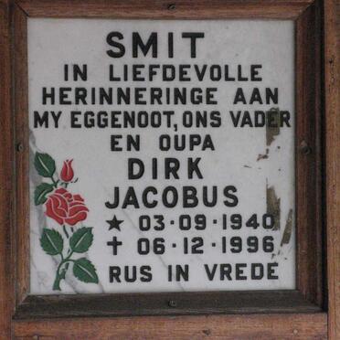 SMIT Dirk Jacobus 1940-1996