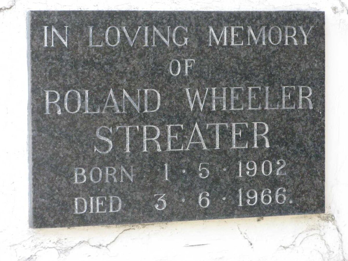 STREATER Roland Wheeler 1902-1966