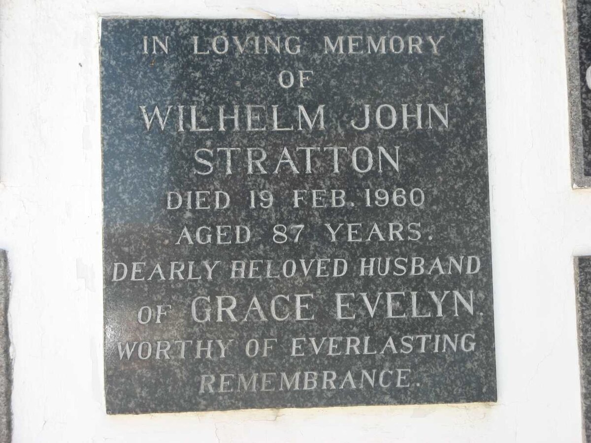 STRATTON Wilhelm John -1960