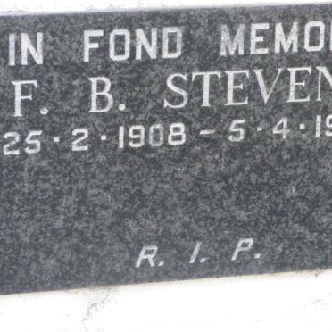 STEVENS F.B. 1908-1967