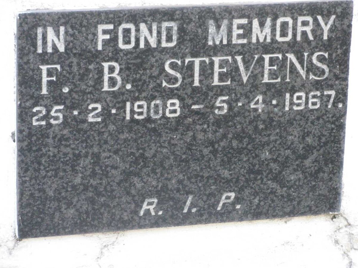 STEVENS F.B. 1908-1967