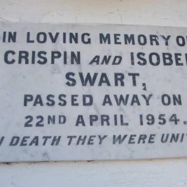 SWART Crispin -1954 &amp; Isobel -1954