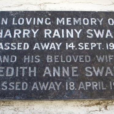 SWAN Harry Rainy -1959 &amp; Edith Anne -1962