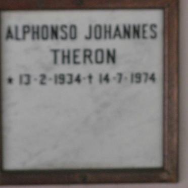 THERON Alphonso Johannes 1934-1974