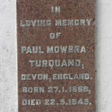 TURQUARD Paul Mowbray 1869-1945