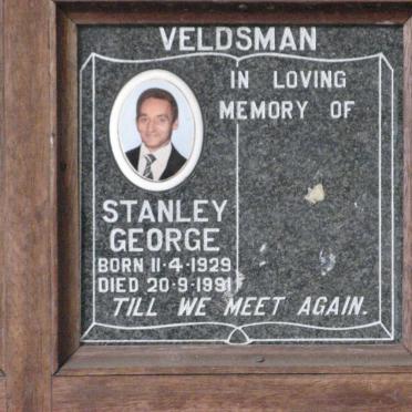 VELDSMAN Stanley George 1929-1991