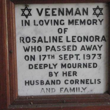 VEENMAN Rosaline Leonora -1973