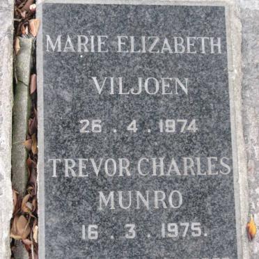 VILJOEN Marie Elizabeth -1974 :: MUNRO Trevor Charles -1975