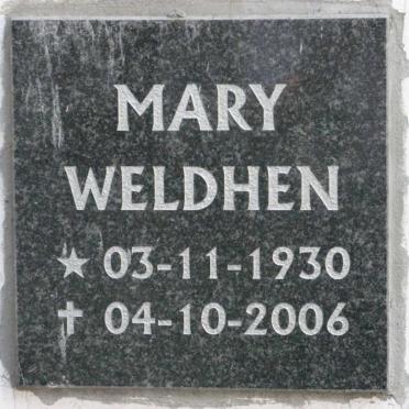 WELDHEN Mary 1930-2006