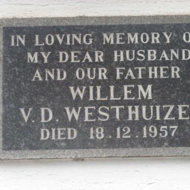 WESTHUIZEN Willem, v.d. -1957