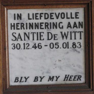 WITT Santie, de 1946-1983