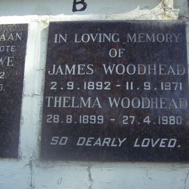 WOODHEAD James 1892-1971 &amp; Thelma 1899-1980
