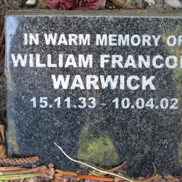 WARWICK William Francois 1933-2002