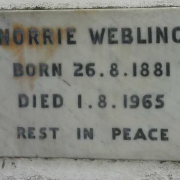 WEBLING Norrie 1881-1965
