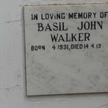 WALKER Basil John 1931-1988