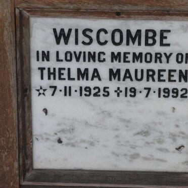 WISCOMBE Thelma Maureen 1925-1992