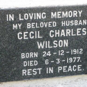 WILSON Cecil Charles 1912-1977