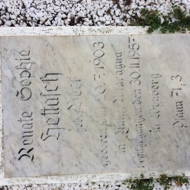 HETTASCH Renate Sophie nee BERF 1903-1957