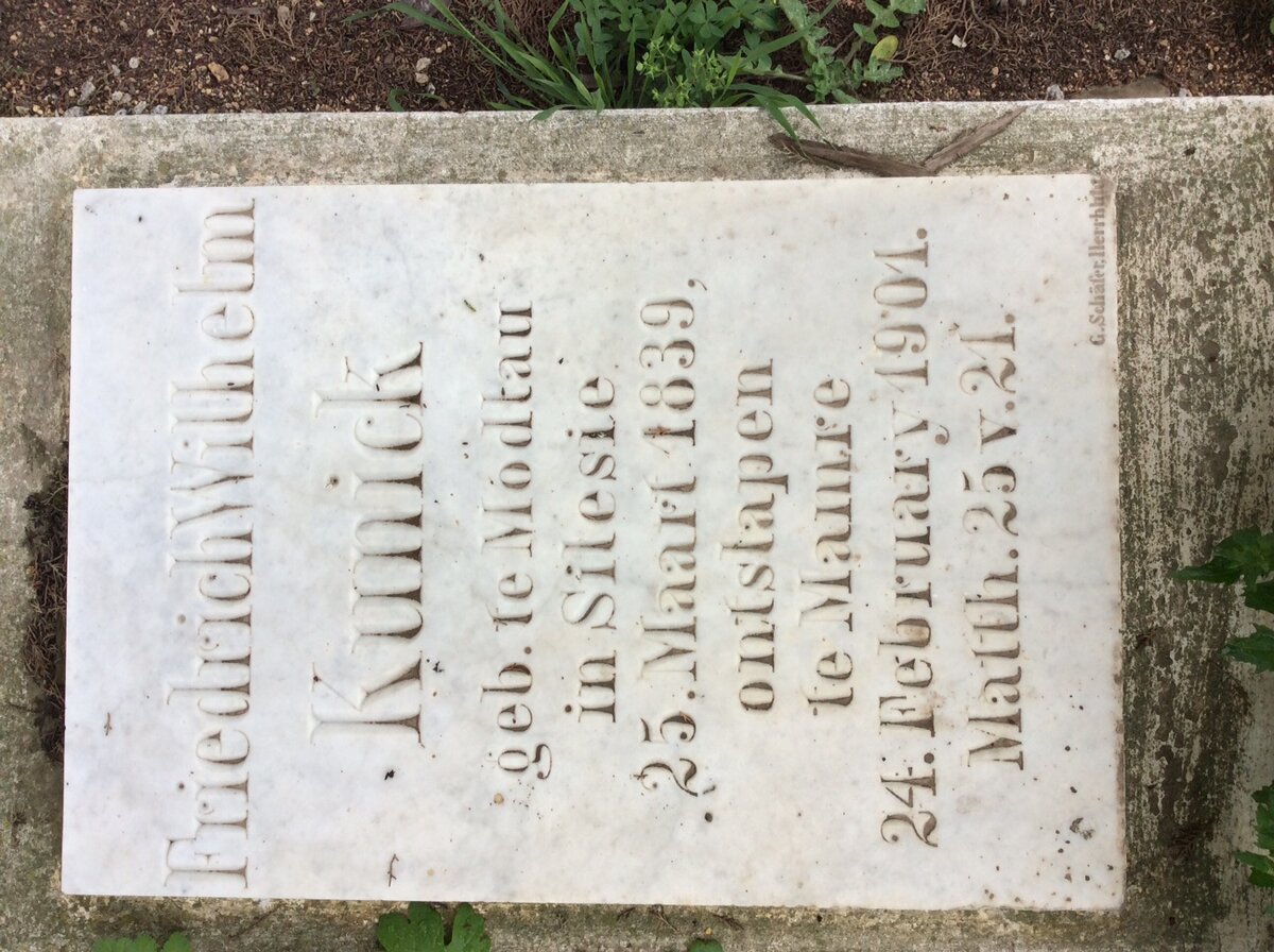 KUNICK Friedrich Wilhelm 1839-1901