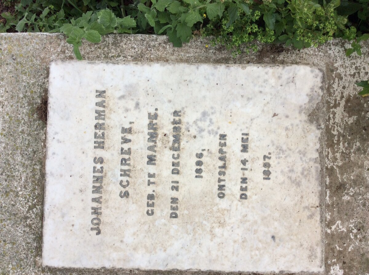SCHREVE Johannes Herman 1896-1897