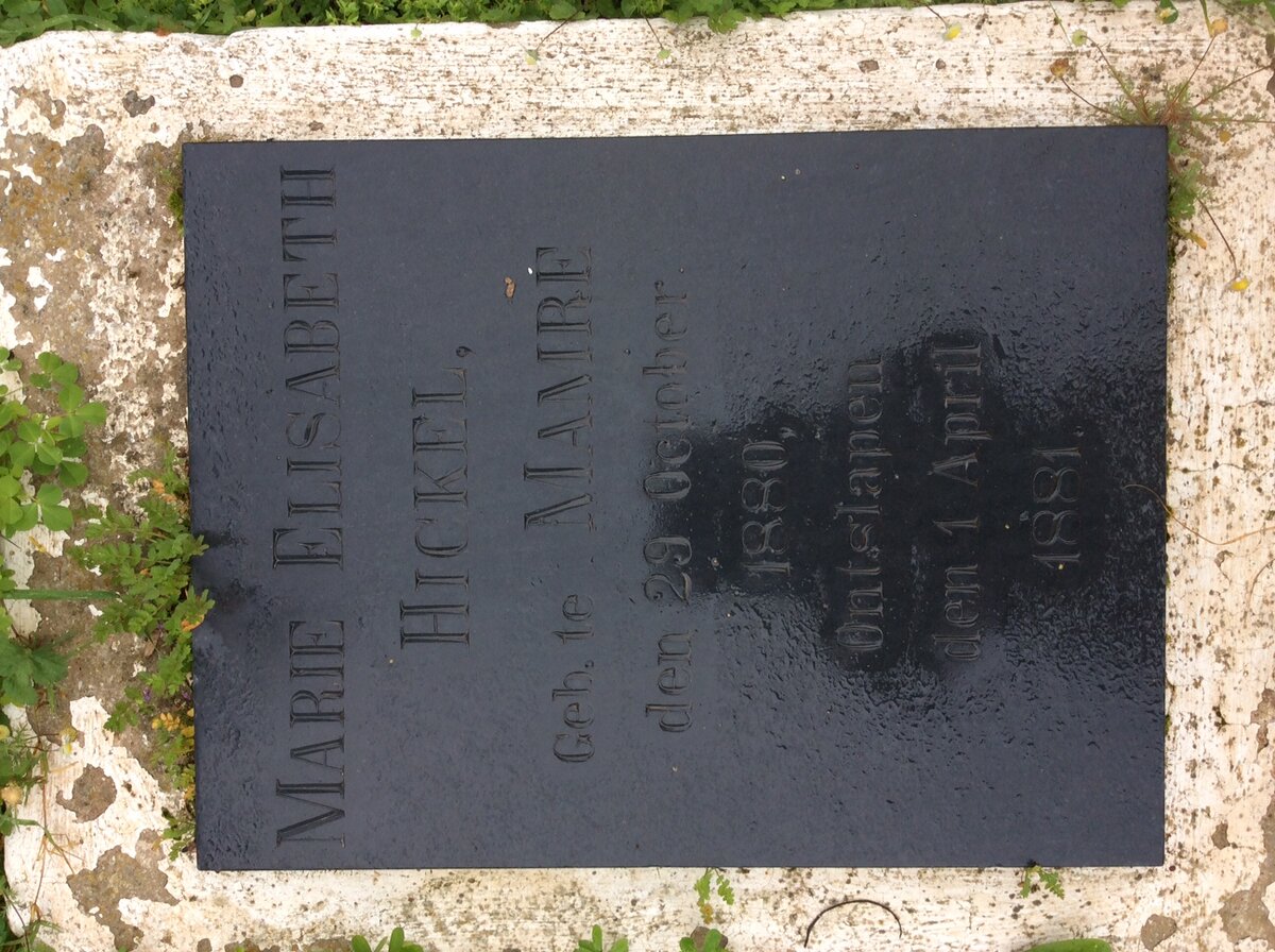 HICKEL Marie Elisabeth 1880-1881