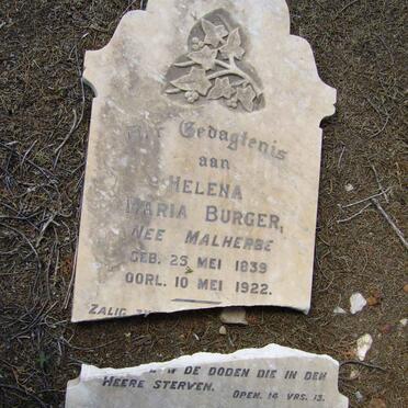 BURGER Maria nee MALHERBE 1839-1922
