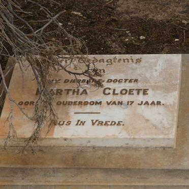 CLOETE Martha